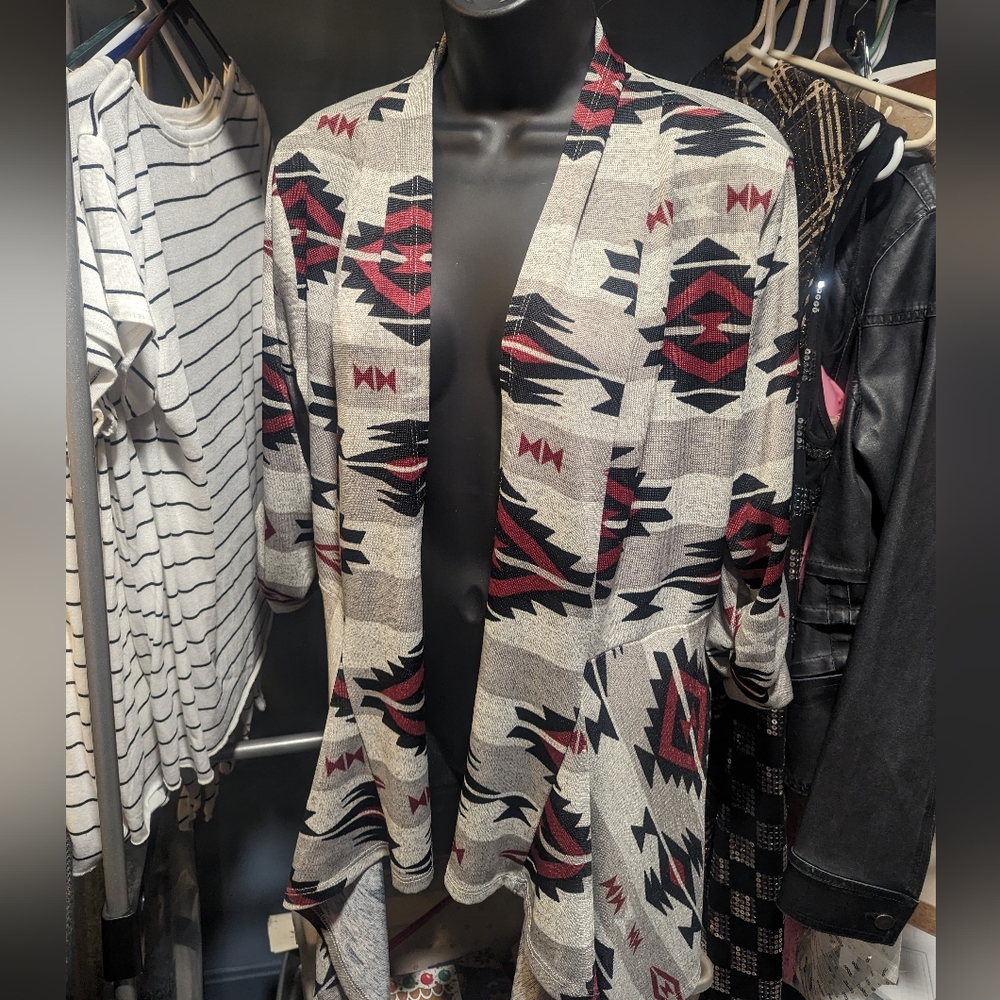 Aztec Print Cardigan